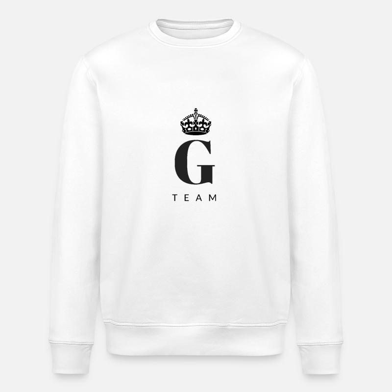 G-Team Couronne Inscription, idée cadeau - Sweat bio ROLLER Stanley/Stella Unisexe - blanc