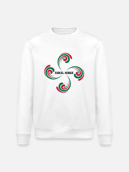 Croix Basque - Sweat bio ROLLER Stanley/Stella Unisexe - blanc