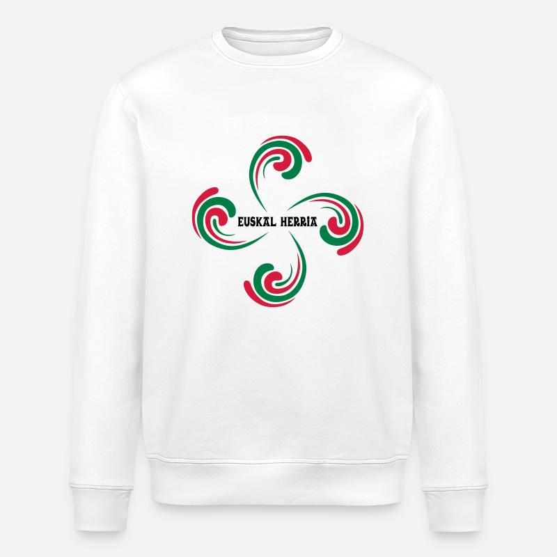 Croix Basque - Sweat bio ROLLER Stanley/Stella Unisexe - blanc