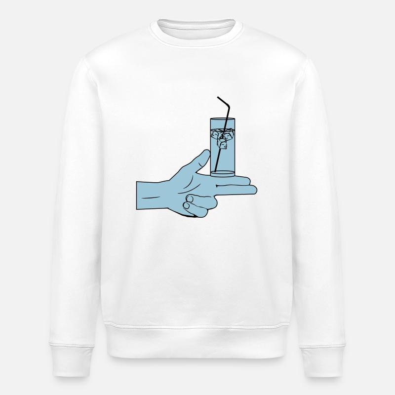 Pistolero Cóctel - Stanley/Stella Unisex Bio-Sweatshirt ROLLER - Weiß