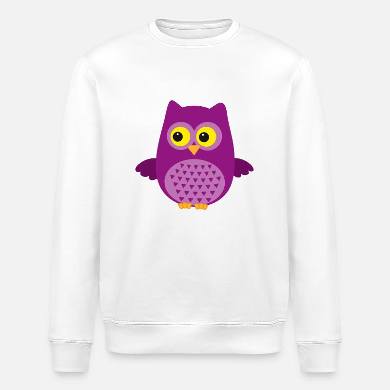 Eule - Stanley/Stella Unisex Bio-Sweatshirt ROLLER - Weiß