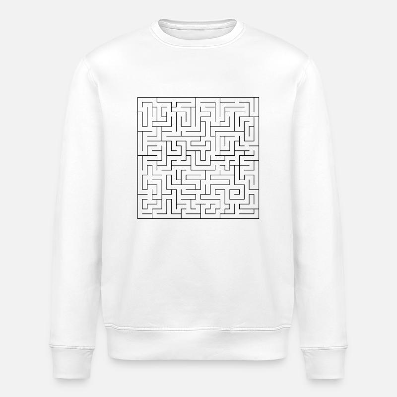 Labyrinth - Stanley/Stella Unisex Bio-Sweatshirt ROLLER - Weiß