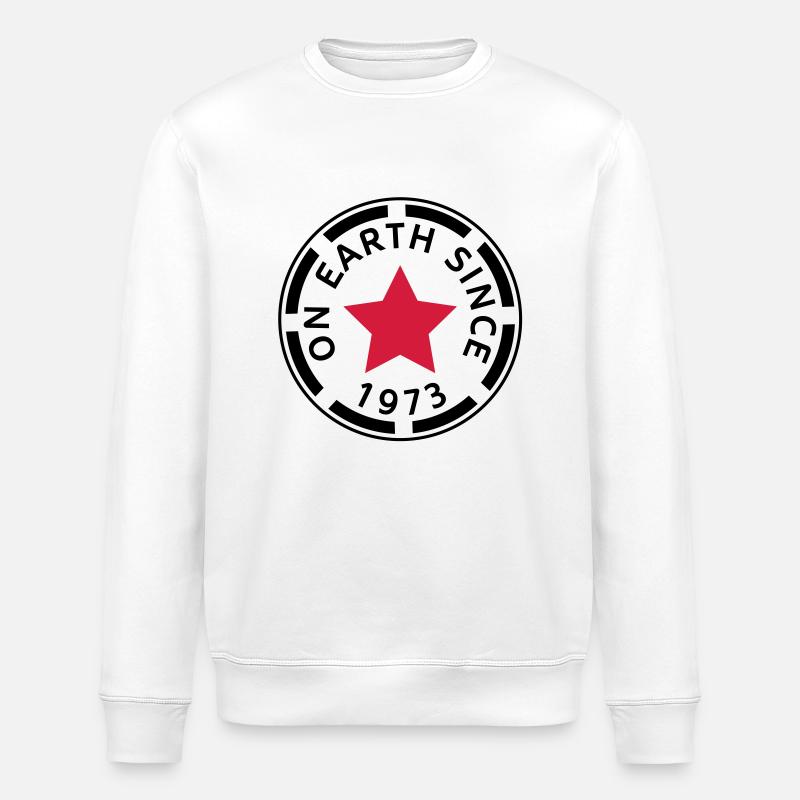 on earth since 1973 (fr) - Sweat bio ROLLER Stanley/Stella Unisexe - blanc