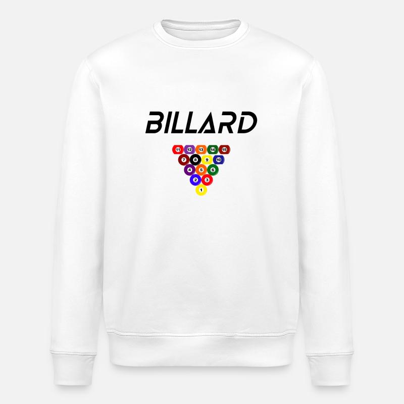 Billard - Stanley/Stella Unisex Bio-Sweatshirt ROLLER - Weiß