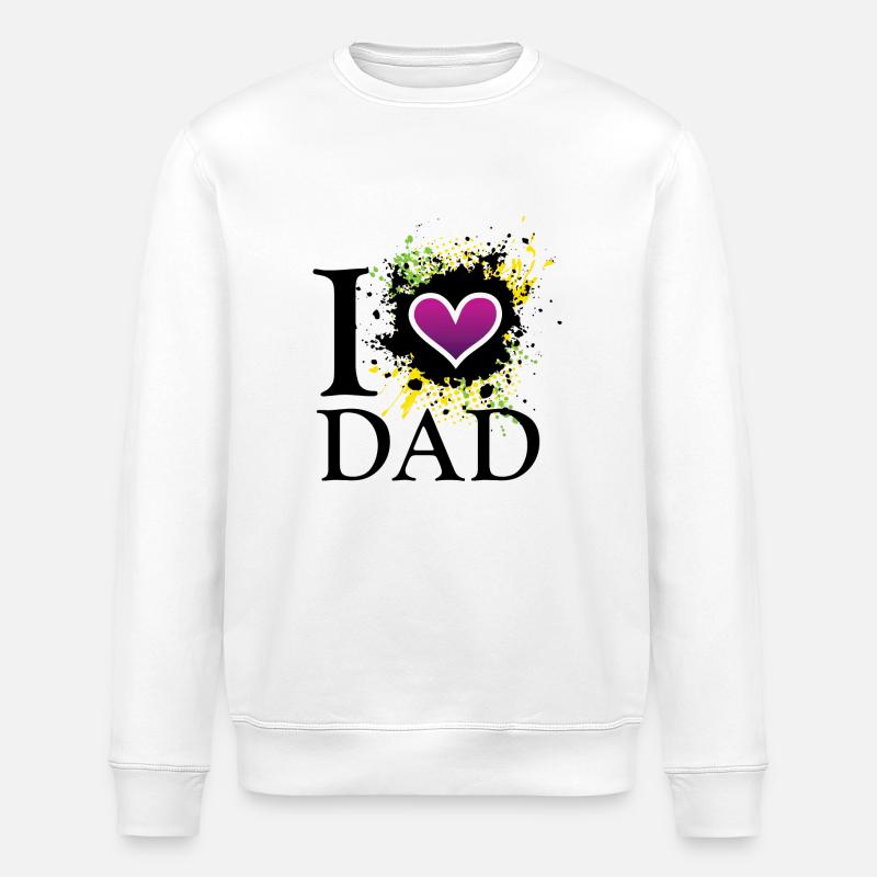 J'aime le papa de - Sweat bio ROLLER Stanley/Stella Unisexe - blanc