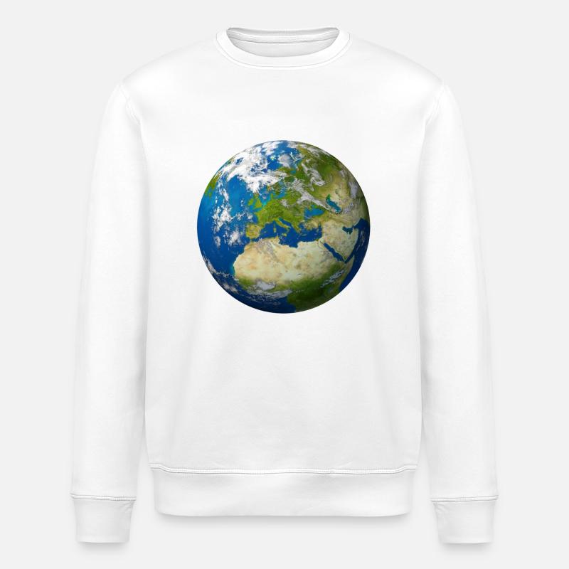 Maternité de la Terre - Sweat bio ROLLER Stanley/Stella Unisexe - blanc
