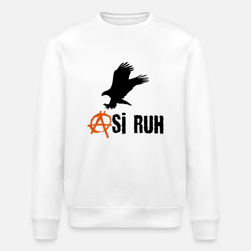 Asi Ruh Kartal - Stanley/Stella Unisex Bio-Sweatshirt ROLLER - Weiß