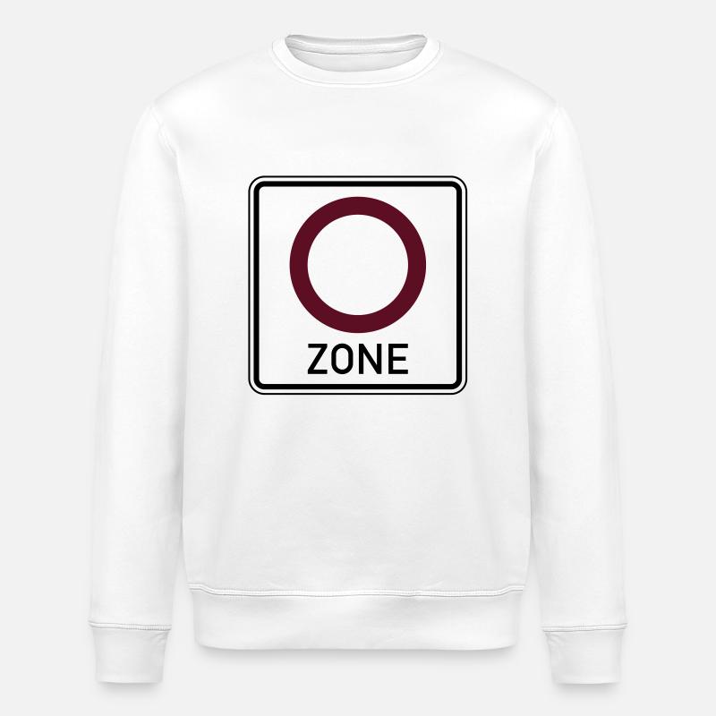 Verbot Zone - Stanley/Stella Unisex Bio-Sweatshirt ROLLER - Weiß