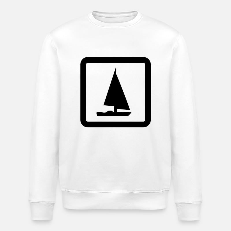 sailing boat - Sweat bio ROLLER Stanley/Stella Unisexe - blanc