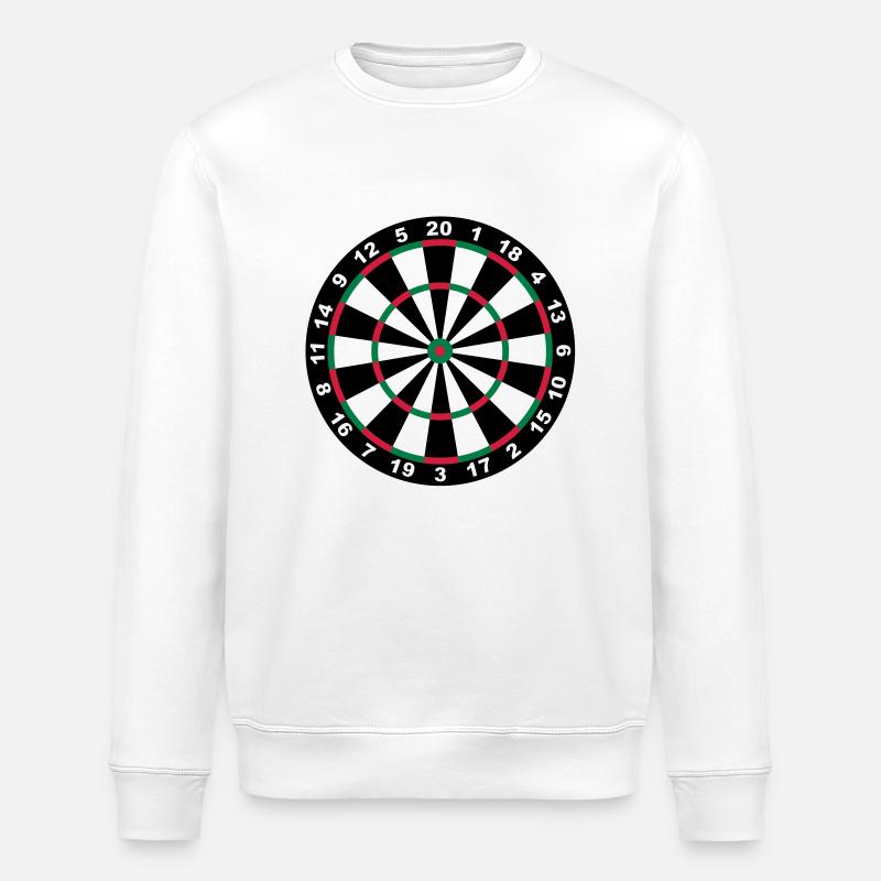 Dartscheibe - Stanley/Stella Unisex Bio-Sweatshirt ROLLER - Weiß