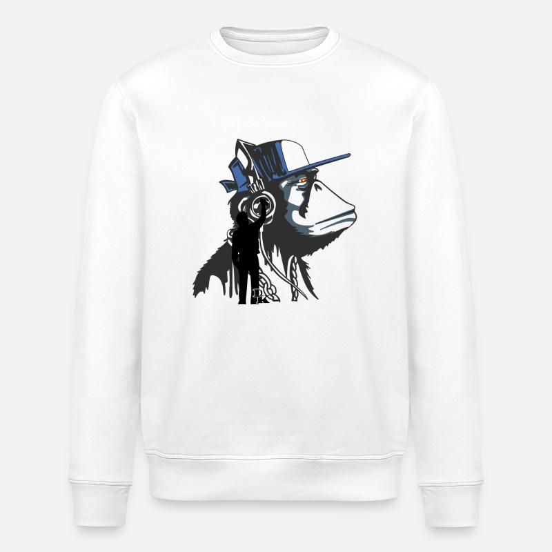 graffiti is art by dk - Sweat bio ROLLER Stanley/Stella Unisexe - blanc