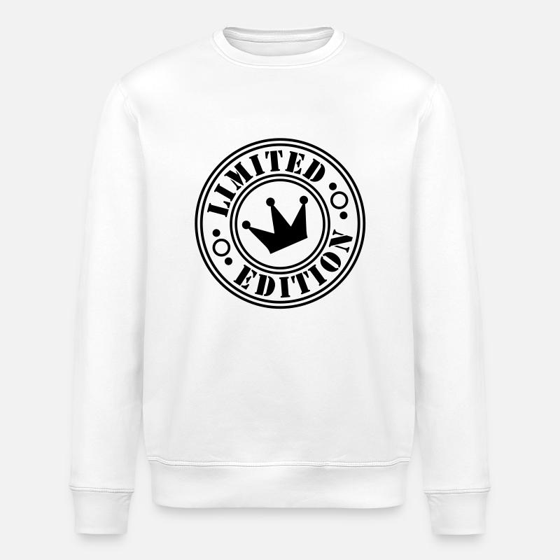 limited edition crown 2ke - Stanley/Stella ROLLER Unisex Organic Sweatshirt - white