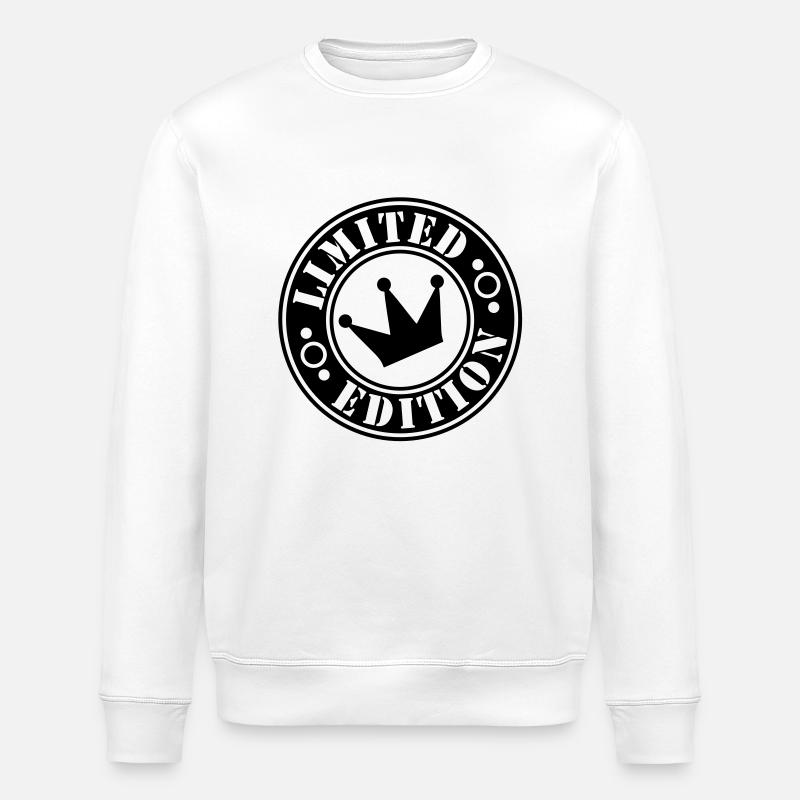 limited edition couronne 2ke - Sweat bio ROLLER Stanley/Stella Unisexe - blanc