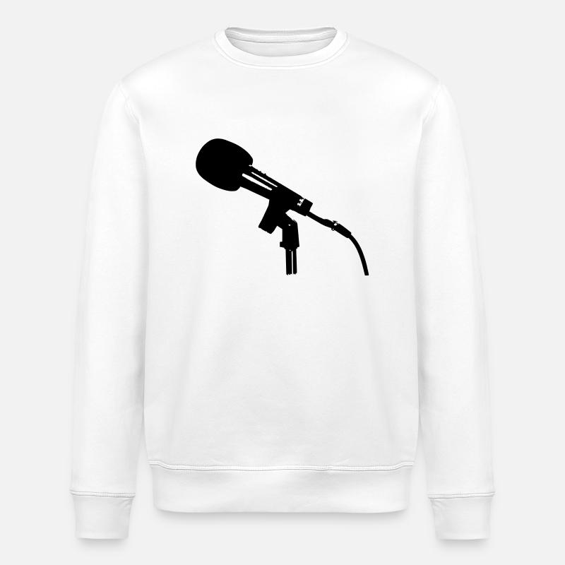 mikrofon - Stanley/Stella Unisex Bio-Sweatshirt ROLLER - Weiß