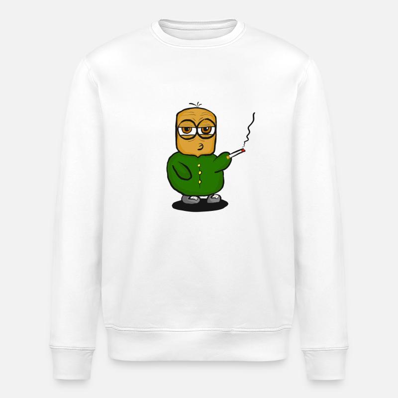 alter Raucher Zwirg - Stanley/Stella Unisex Bio-Sweatshirt ROLLER - Weiß