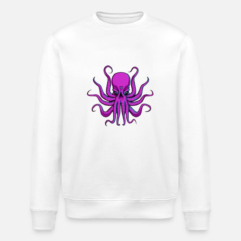 Alle sehen Octopus - Stanley/Stella Unisex Bio-Sweatshirt ROLLER - Weiß