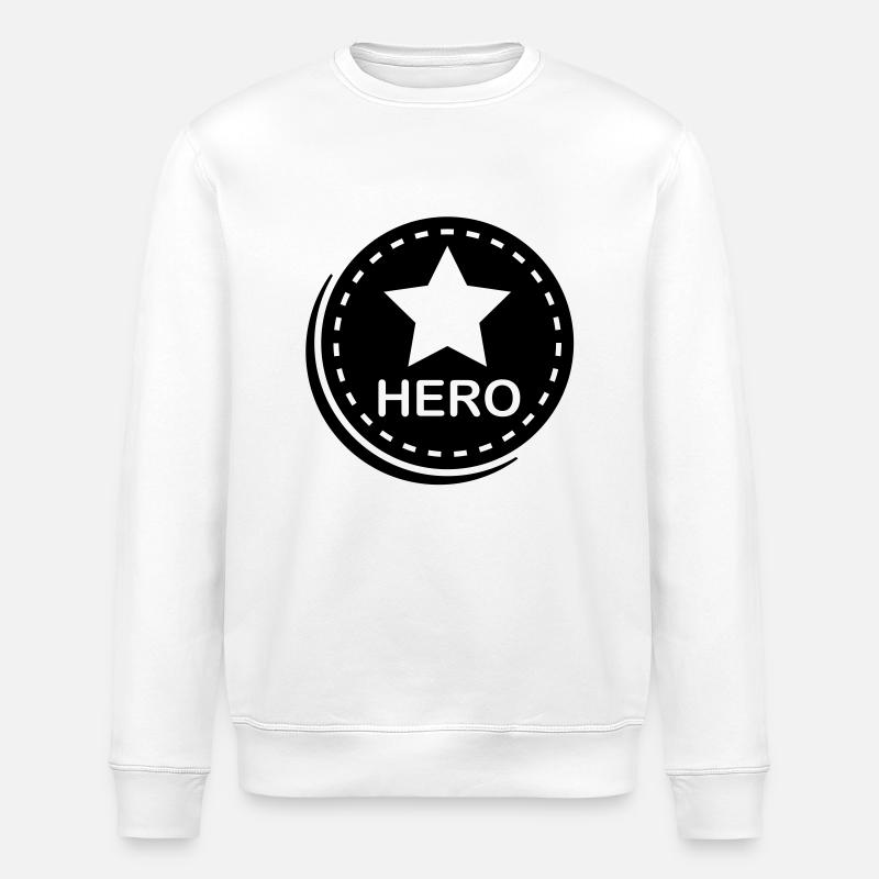 hero_f1 - Stanley/Stella Unisex Bio-Sweatshirt ROLLER - Weiß