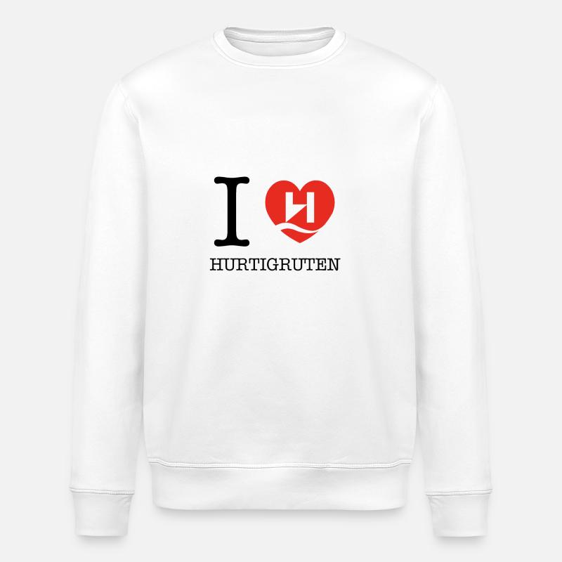 Hurtigruten Amour - Sweat bio ROLLER Stanley/Stella Unisexe - blanc
