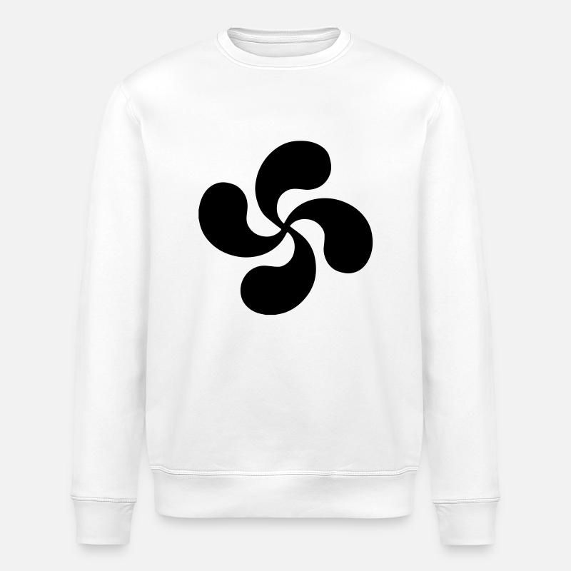 Basque cross - Stanley/Stella Unisex Bio-Sweatshirt ROLLER - Weiß