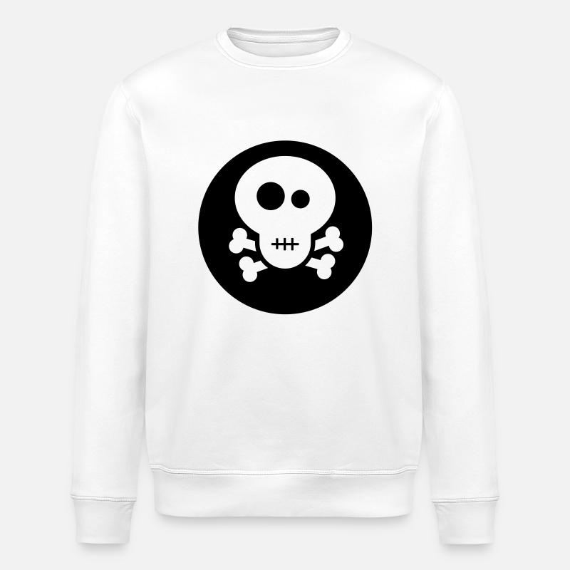Fancy Skull - Stanley/Stella Unisex Bio-Sweatshirt ROLLER - Weiß