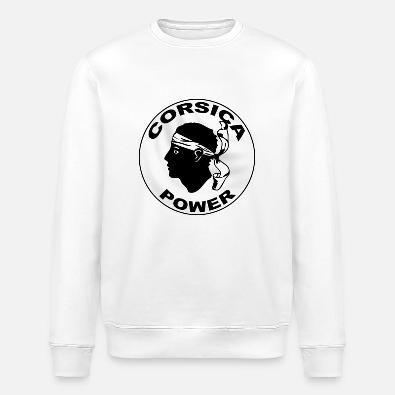 Korsika Strom - Stanley/Stella Unisex Bio-Sweatshirt ROLLER - Weiß