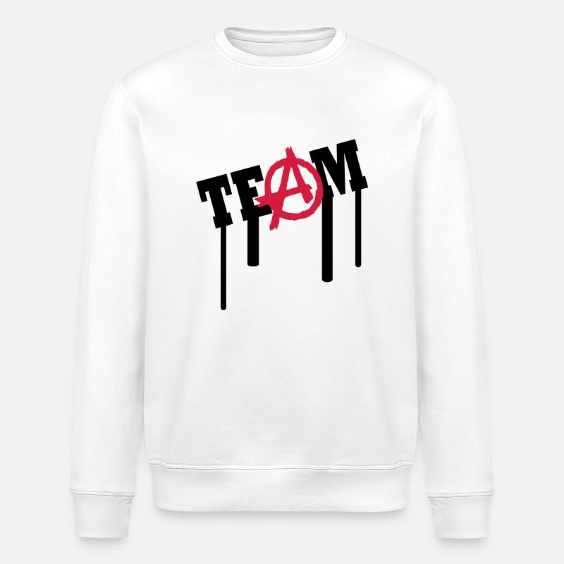 a team graffiti - Stanley/Stella Unisex Bio-Sweatshirt ROLLER - Weiß