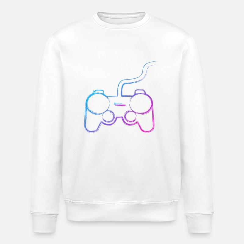 Controller Graffiti - Stanley/Stella ROLLER Unisex Organic Sweatshirt - white