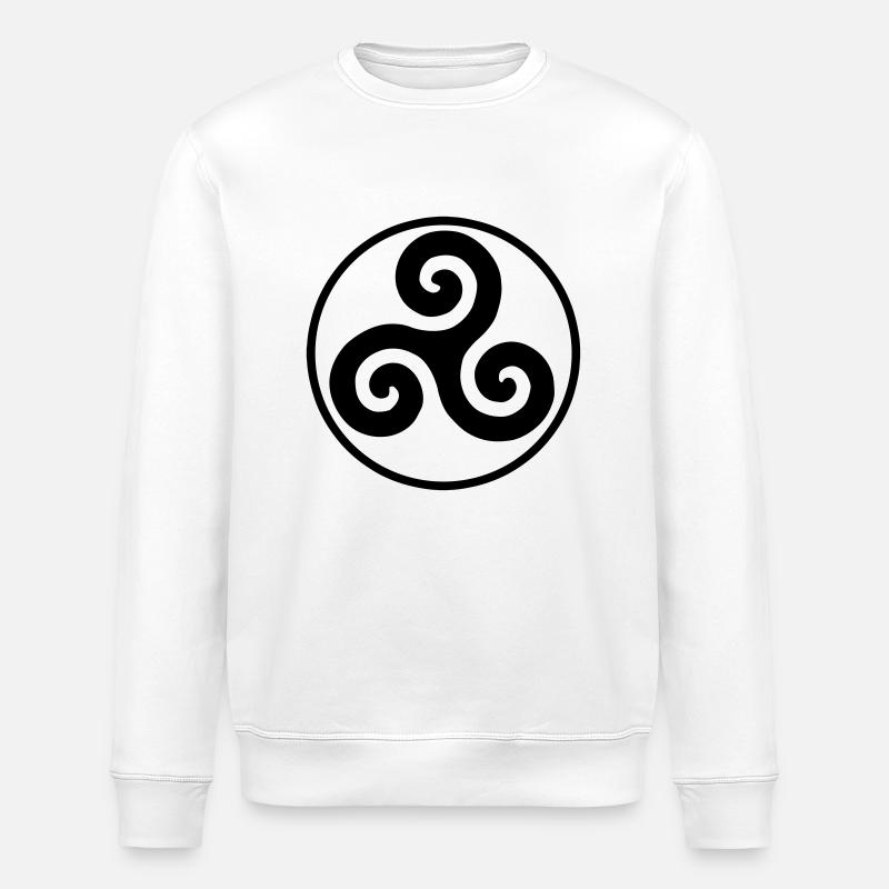 Triskele Britain - Stanley/Stella ROLLER Unisex Organic Sweatshirt - white