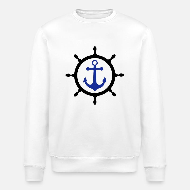 ancre marine 3 - Stanley/Stella Unisex Bio-Sweatshirt ROLLER - Weiß