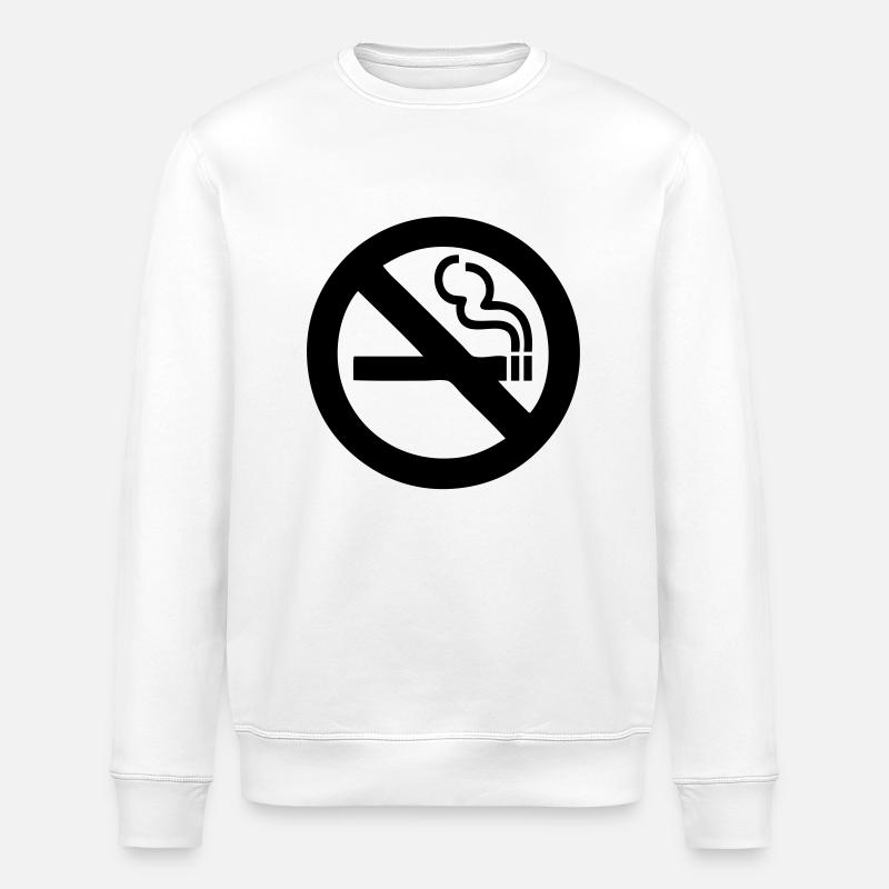 Interdiction de fumer - Sweat bio ROLLER Stanley/Stella Unisexe - blanc