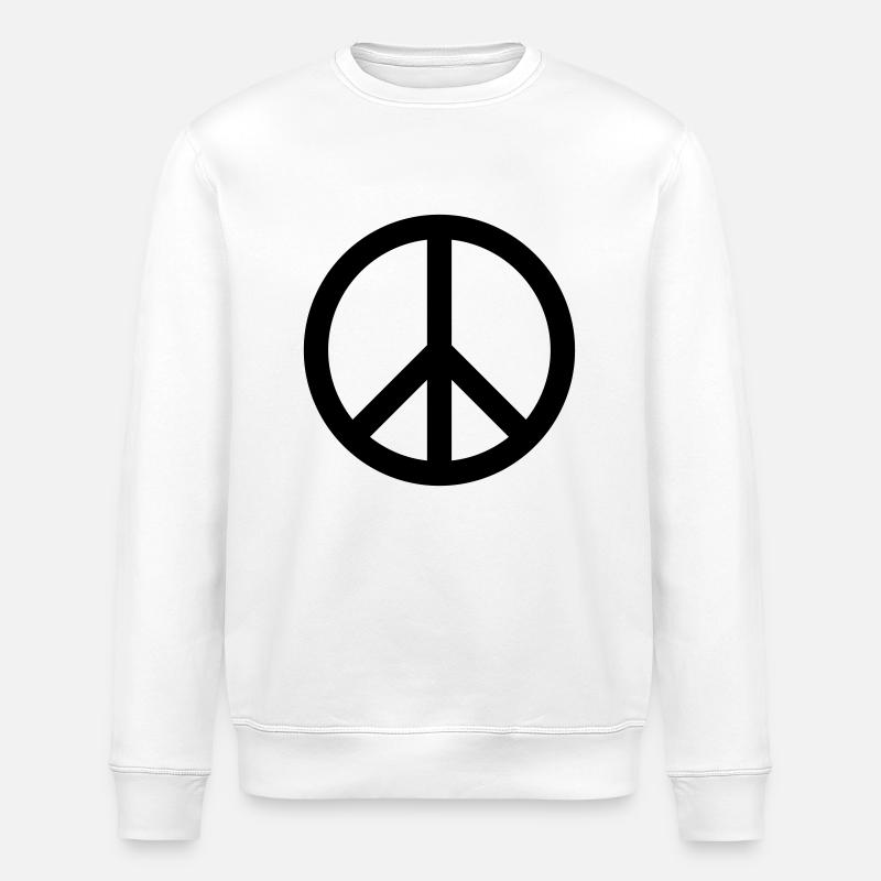 Peace - Stanley/Stella ROLLER Unisex Organic Sweatshirt - white