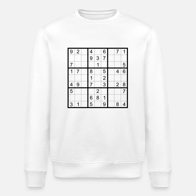 Sudoku - Stanley/Stella Unisex Bio-Sweatshirt ROLLER - Weiß