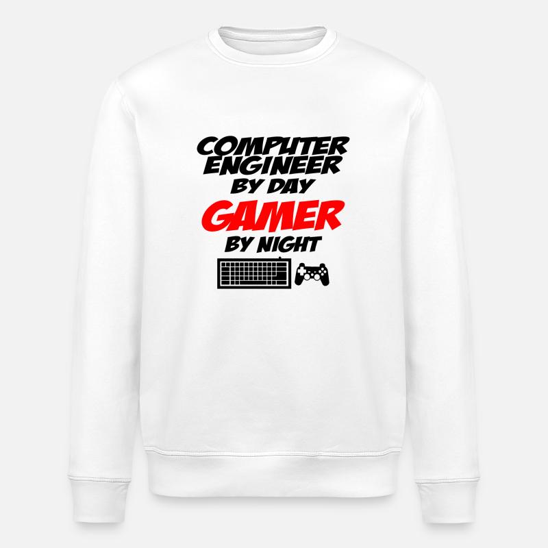 Computer engineer - Stanley/Stella ROLLER Unisex Organic Sweatshirt - white