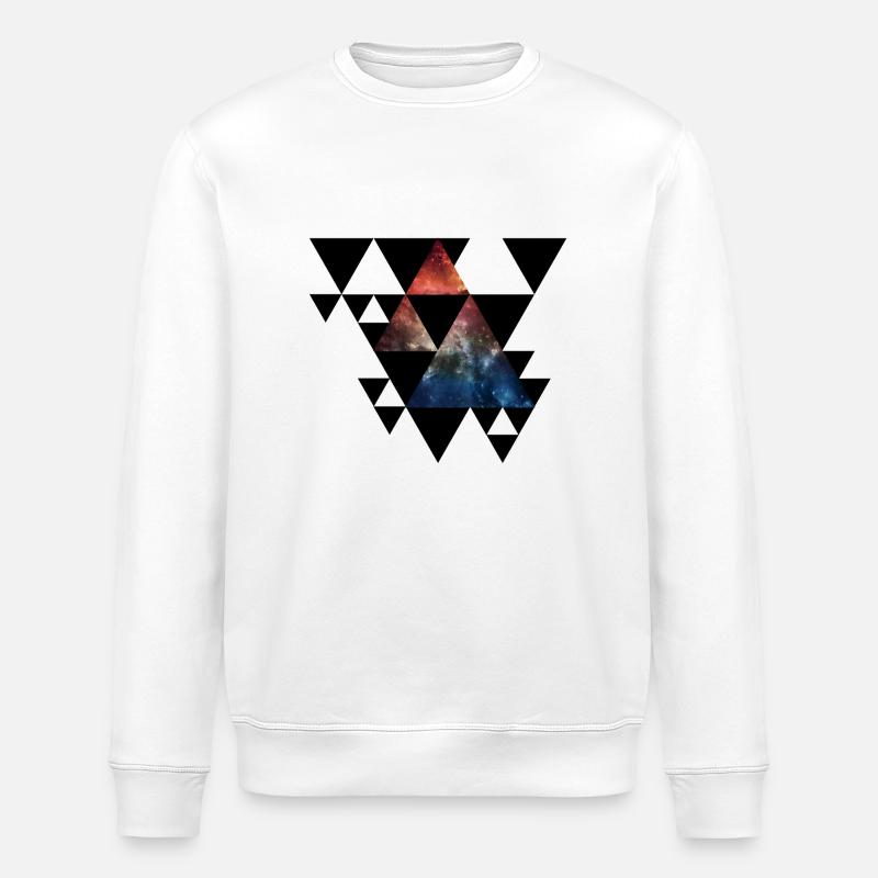 Triangles - Stanley/Stella Unisex Bio-Sweatshirt ROLLER - Weiß