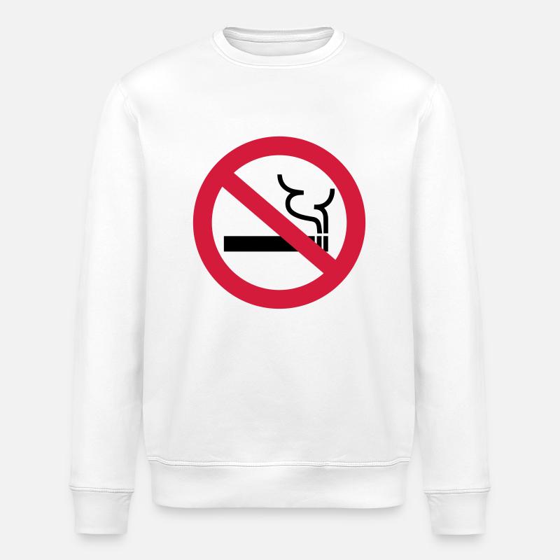 Nichtraucher - Stanley/Stella Unisex Bio-Sweatshirt ROLLER - Weiß