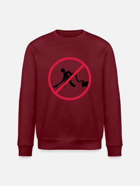 No Vacuuming - Stanley/Stella ROLLER Unisex Organic Sweatshirt - white