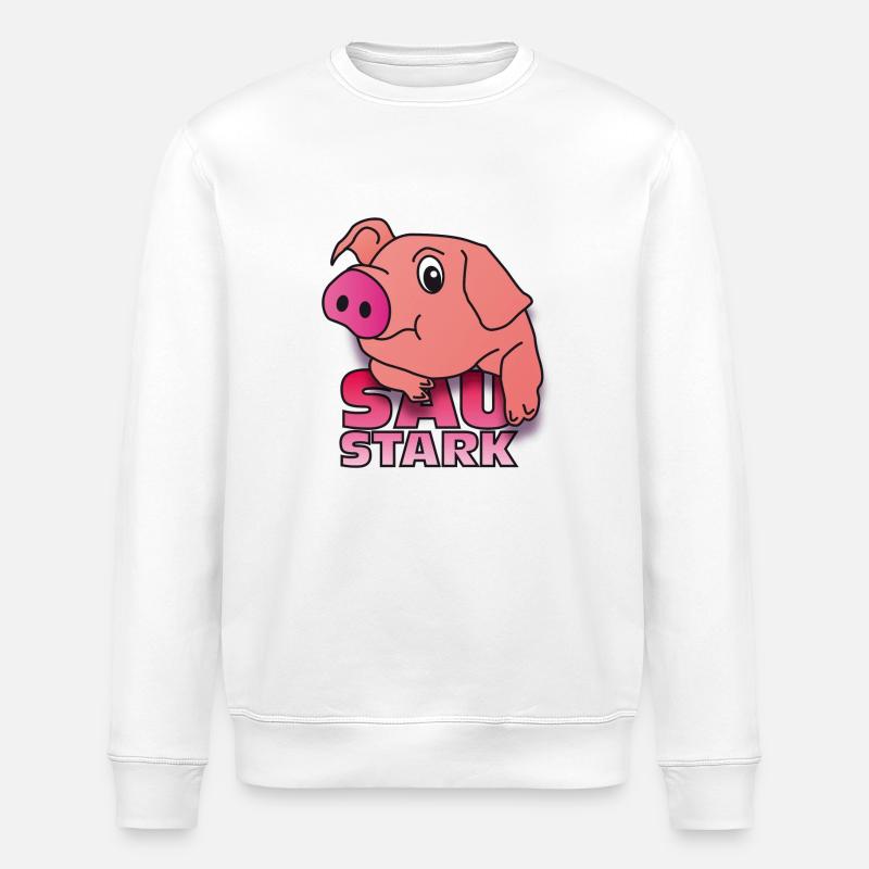 sau stark - Stanley/Stella Unisex Bio-Sweatshirt ROLLER - Weiß