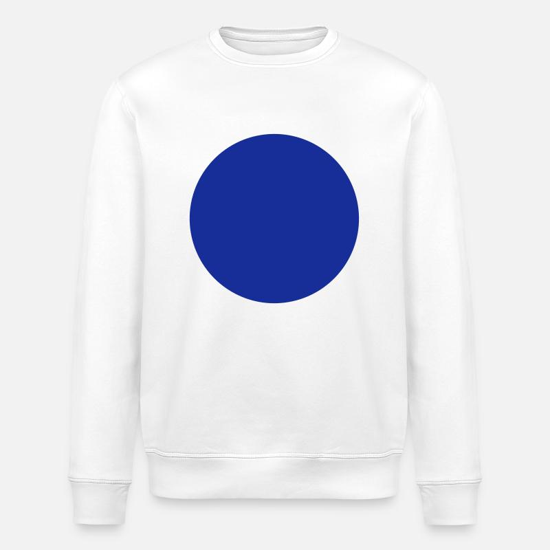 Ein blauer Kreis - Stanley/Stella Unisex Bio-Sweatshirt ROLLER - Weiß