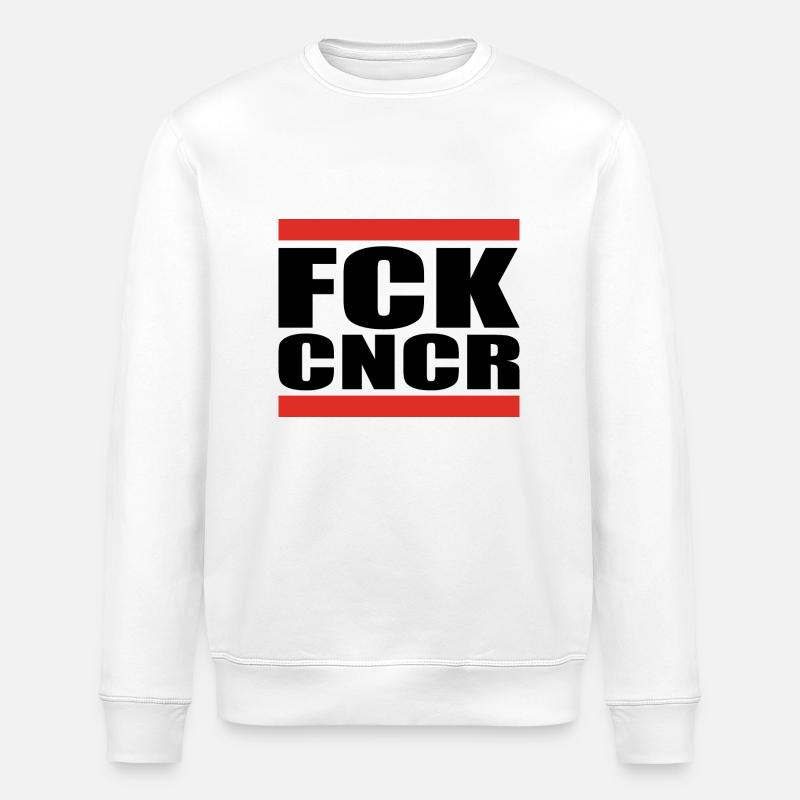 FCK-CNCR-spread.png - Stanley/Stella Unisex Bio-Sweatshirt ROLLER - Weiß