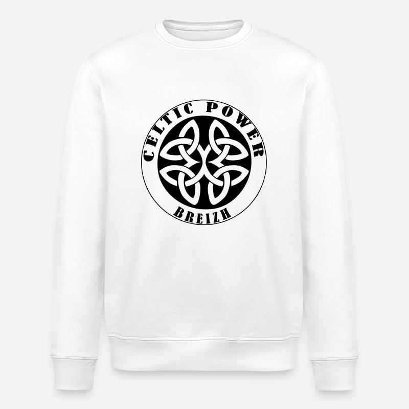 Celtique Power Breizh 3 - Sweat bio ROLLER Stanley/Stella Unisexe - blanc