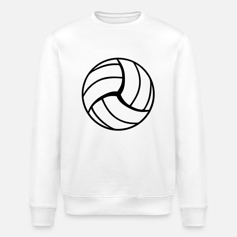 Volleyball Design - Stanley/Stella Unisex Bio-Sweatshirt ROLLER - Weiß