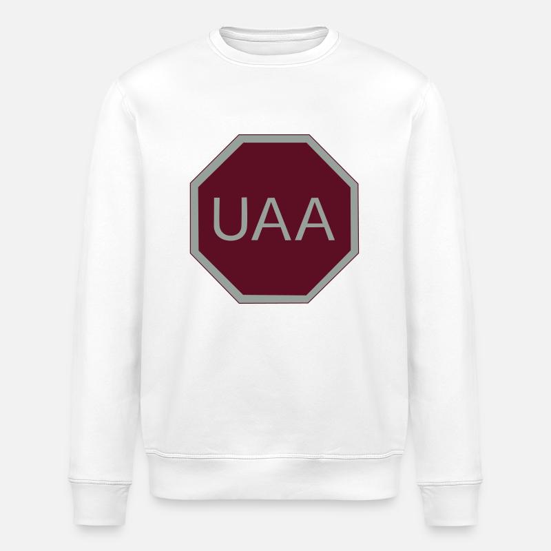 Codon stop - Stanley/Stella Unisex Bio-Sweatshirt ROLLER - Weiß