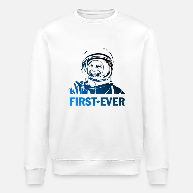 gagarin first ever - Stanley/Stella Unisex Bio-Sweatshirt ROLLER - Weiß