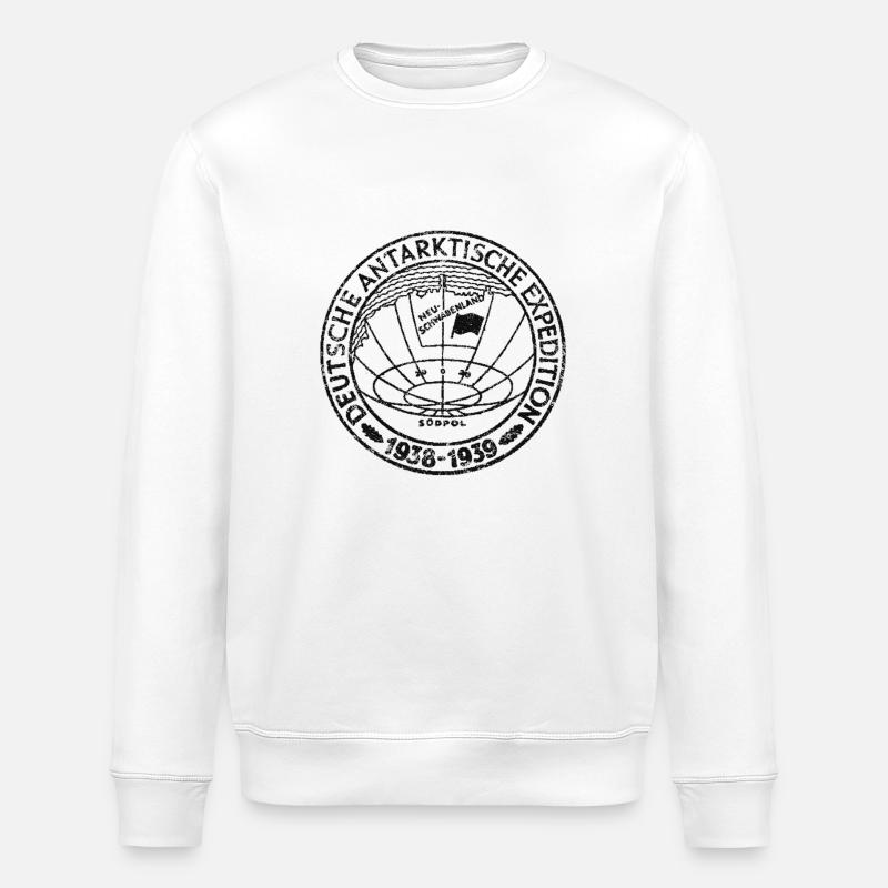 Deutsche Antarktische Expedition 1938/39 - Stanley/Stella Unisex Bio-Sweatshirt ROLLER - Weiß