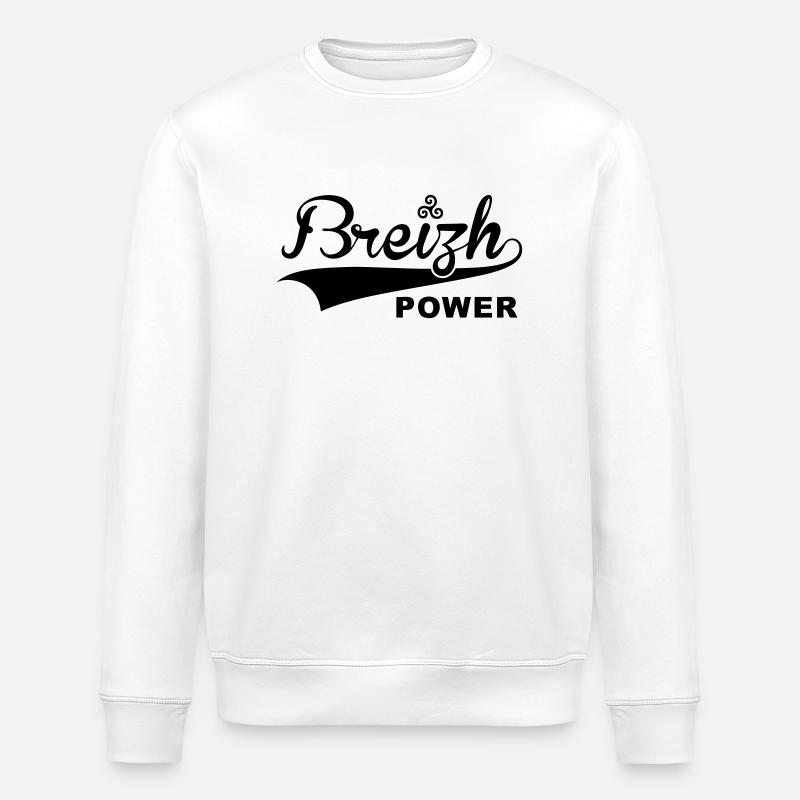 Breizh Macht V04 - Stanley/Stella Unisex Bio-Sweatshirt ROLLER - Weiß