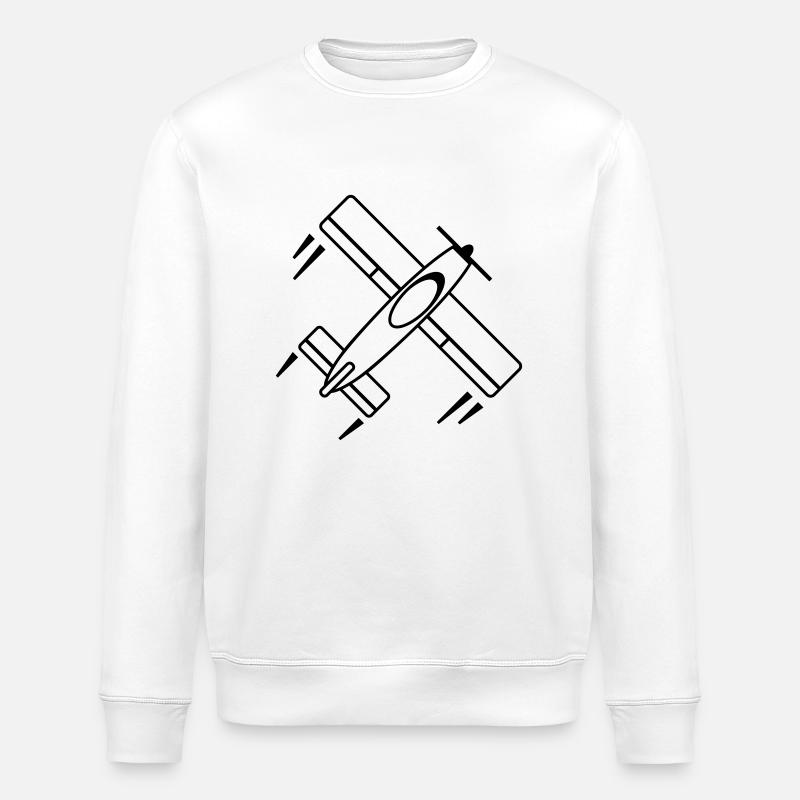 propeller_flugzeug_f1 - Stanley/Stella Unisex Bio-Sweatshirt ROLLER - Weiß