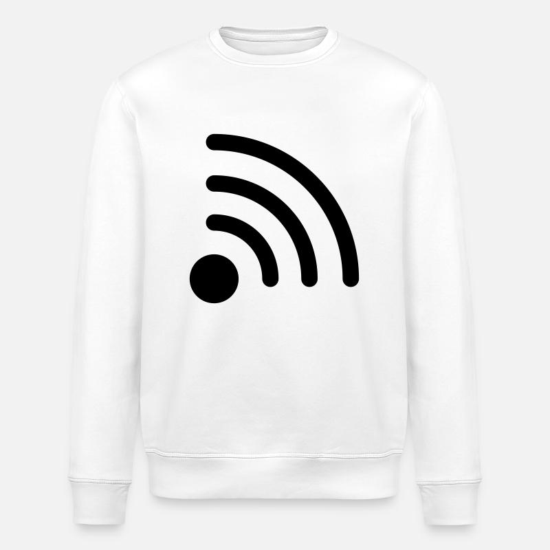 Wlan, Funk - Stanley/Stella Unisex Bio-Sweatshirt ROLLER - Weiß