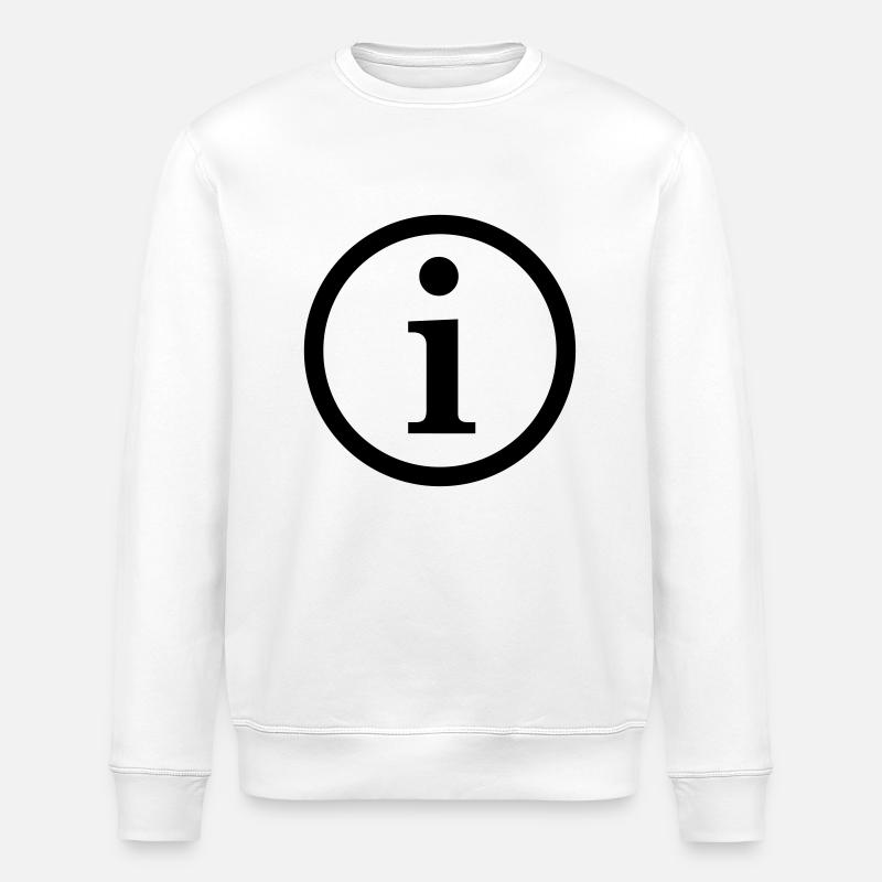 Information, Symbol - Stanley/Stella Unisex Bio-Sweatshirt ROLLER - Weiß