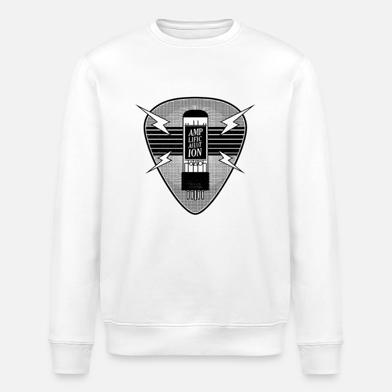 AMPLIFICA(U)TION - Stanley/Stella Unisex Bio-Sweatshirt ROLLER - Weiß