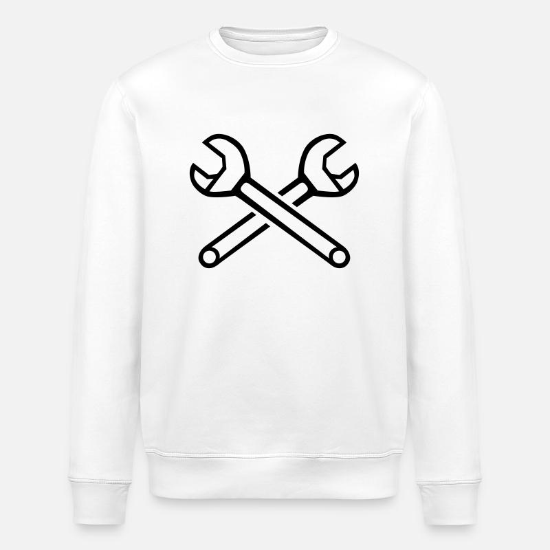 schraubenzieher_f1 - Stanley/Stella Unisex Bio-Sweatshirt ROLLER - Weiß